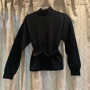 Forever 21 Black Mock Turtleneck Shirt